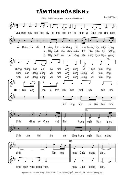 Tâm Tình Hòa Bình 2