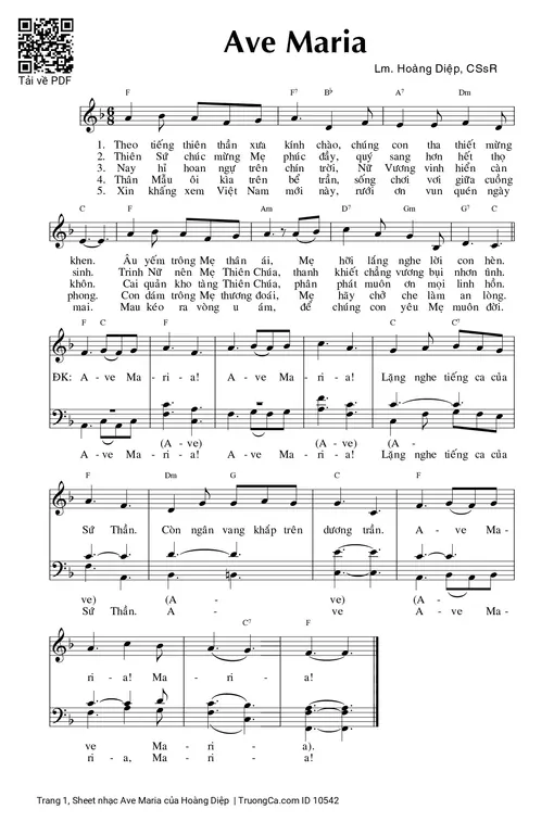 Ave Maria - Hoàng Diệp