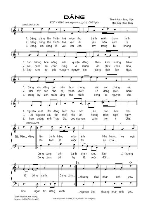 Dâng - Thanh Lâm (Song Mộc)