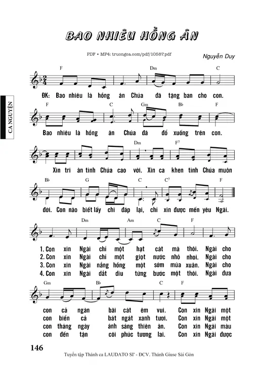 Bao Nhiêu Hồng ân