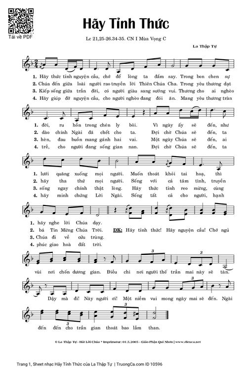 Hãy Tỉnh Thức - La Thập Tự