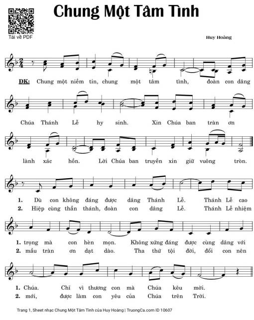 Chung Một Tâm Tình