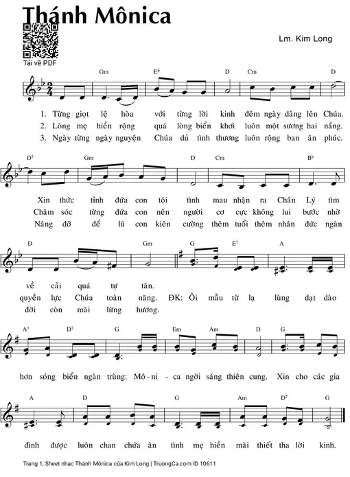 Thánh Mônica - Kim Long