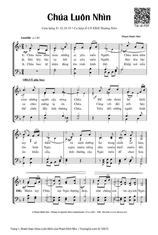 Chúa Luôn Nhìn - Phạm Đình Nhu