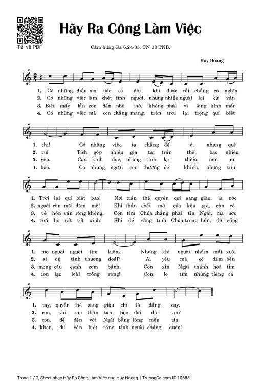 Hãy Ra Công Làm Việc