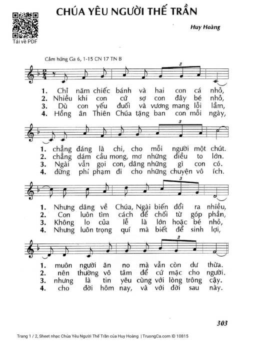 Chúa Yêu Người Thế Trần