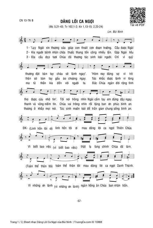 Dâng Lời Ca Ngợi