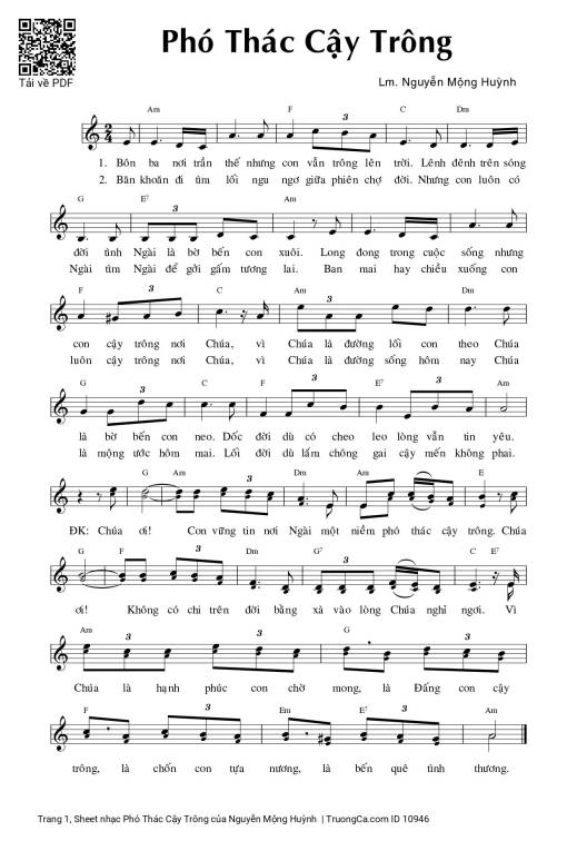 Phó Thác Cậy Trông