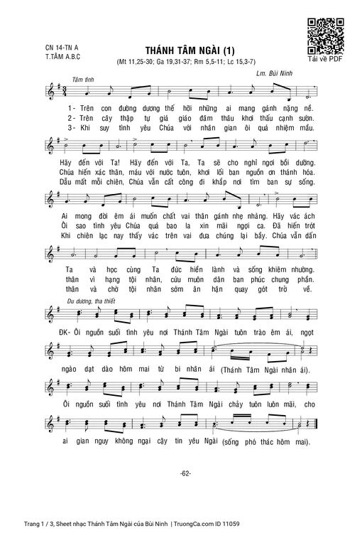 Thánh Tâm Ngài - Bùi Ninh