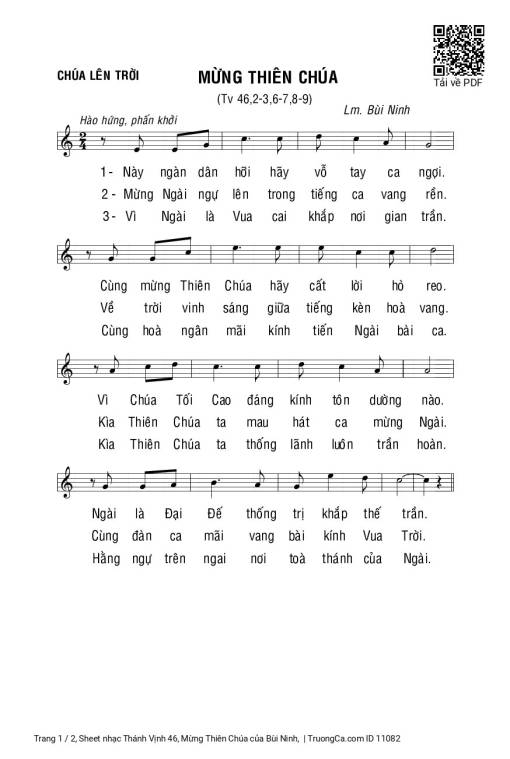 Thánh Vịnh 46, Mừng Thiên Chúa