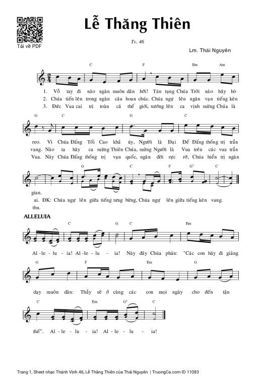 Thánh Vịnh 46, Lễ Thăng Thiên