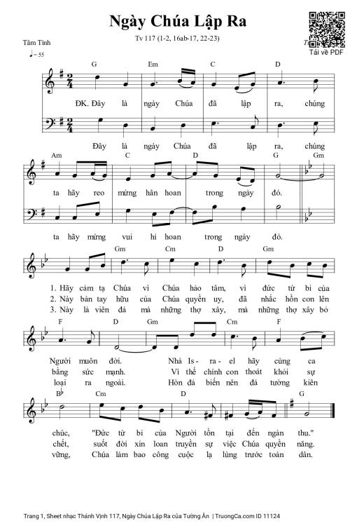 Thánh Vịnh 117, Ngày Chúa Lập Ra