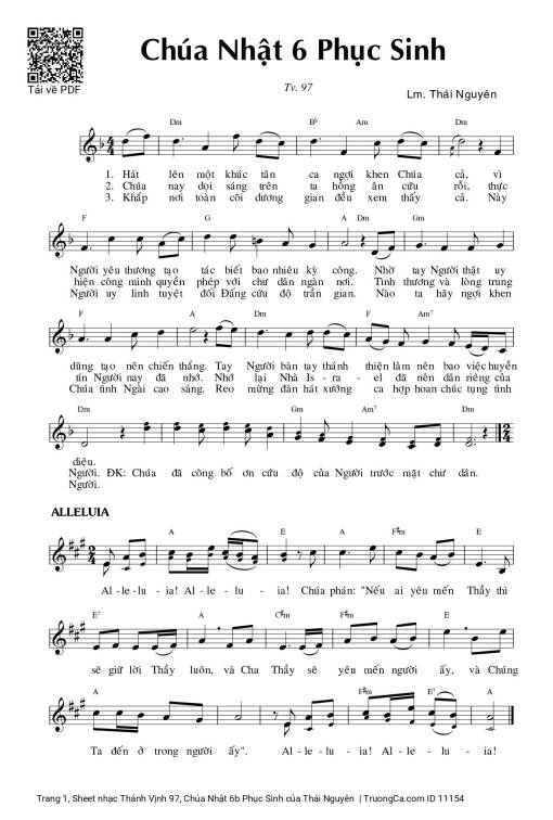 Thánh Vịnh 97, Chúa Nhật 6b Phục Sinh