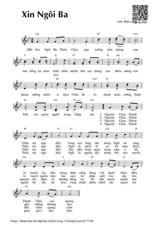 Xin Ngôi Ba - Kim Long