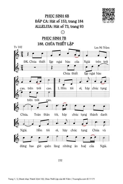 Thánh Vịnh 102, Chúa Thiết Lập