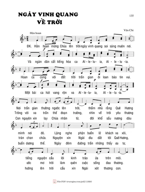 Ngày Vinh Quang Về Trời