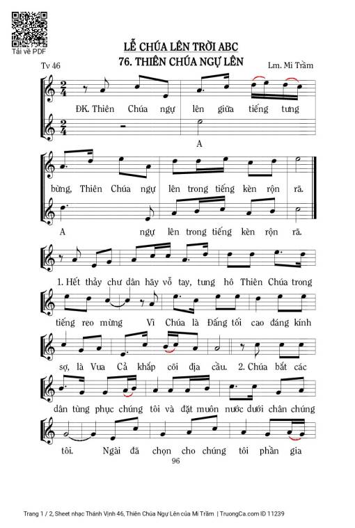 Thánh Vịnh 46, Thiên Chúa Ngự Lên