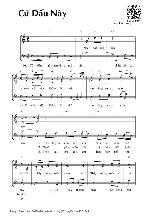 Sheet nhạc PDF bài Cứ Dấu Này