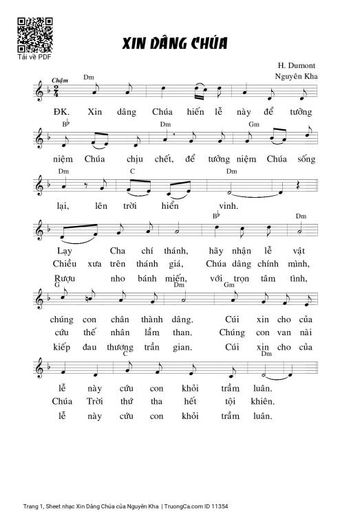 Xin Dâng Chúa - Nguyên Kha