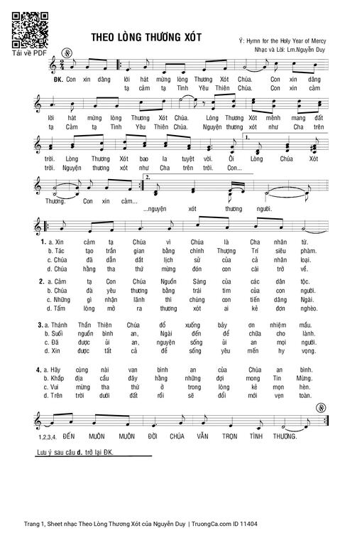 Theo Lòng Thương Xót