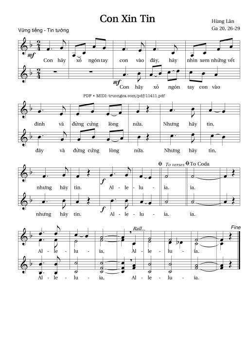 Con Xin Tin - Hùng Lân