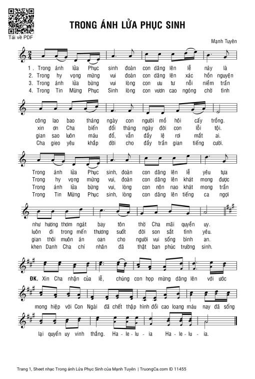 Trong ánh Lửa Phục Sinh