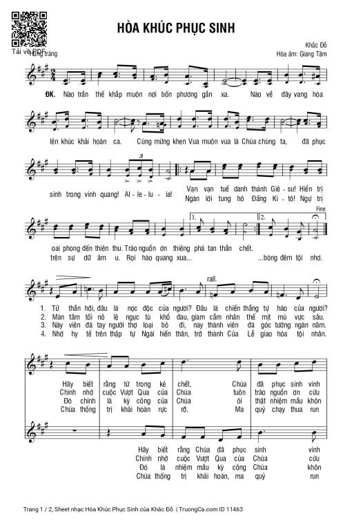 Hòa Khúc Phục Sinh