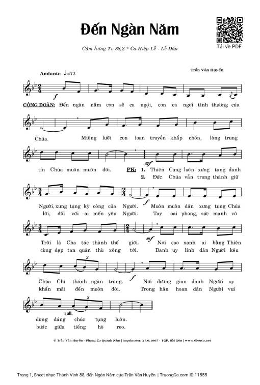 Thánh Vịnh 88, đến Ngàn Năm