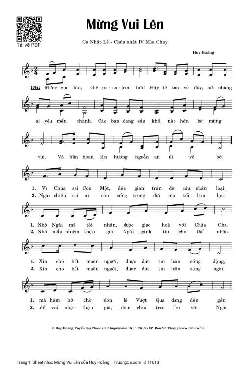 Mừng Vui Lên - Huy Hoàng