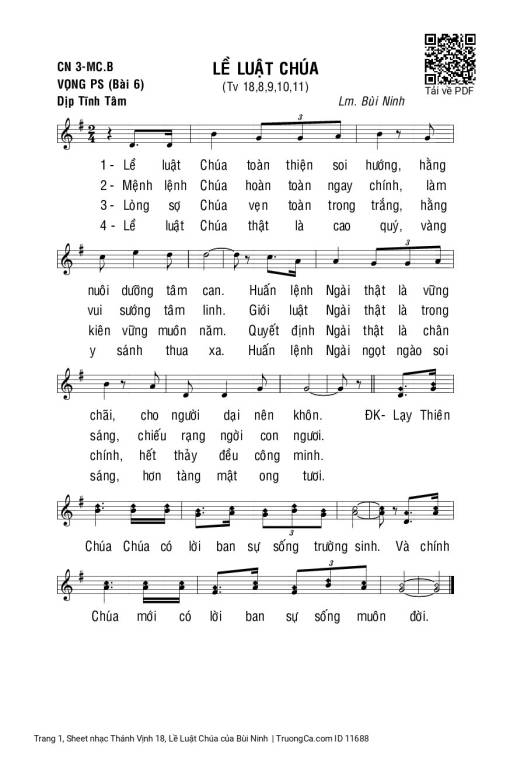 Thánh Vịnh 18, Lề Luật Chúa
