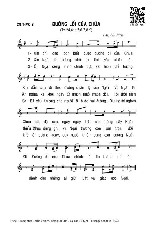 Thánh Vịnh 24, đường Lối Của Chúa