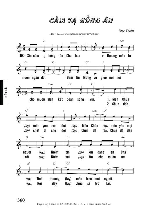 Cảm Tạ Hồng ân