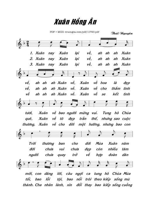 Xuân Hồng ân - Thái Nguyên