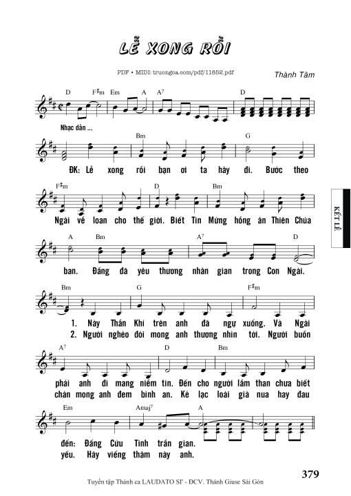 Lễ Xong Rồi - Thành Tâm