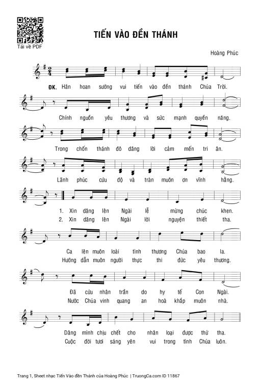 Tiến Vào đền Thánh