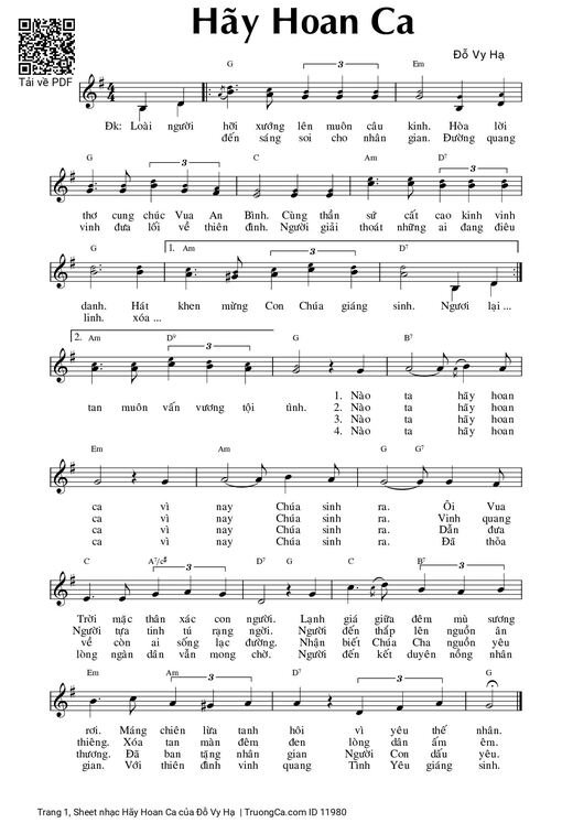Hãy Hoan Ca - Đỗ Vy Hạ