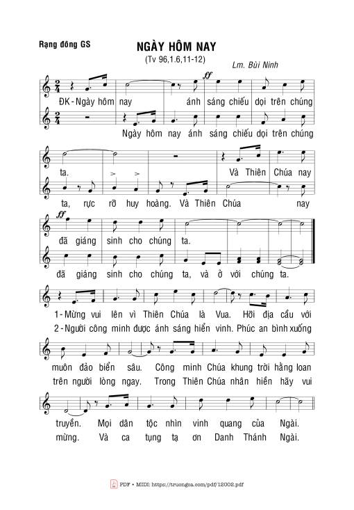 Thánh Vịnh 96, Ngày Hôm Nay