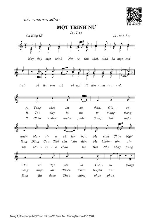 Một Trinh Nữ - Vũ Đình Ân