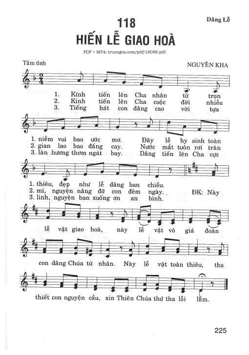 Hiến Lễ Giao Hòa