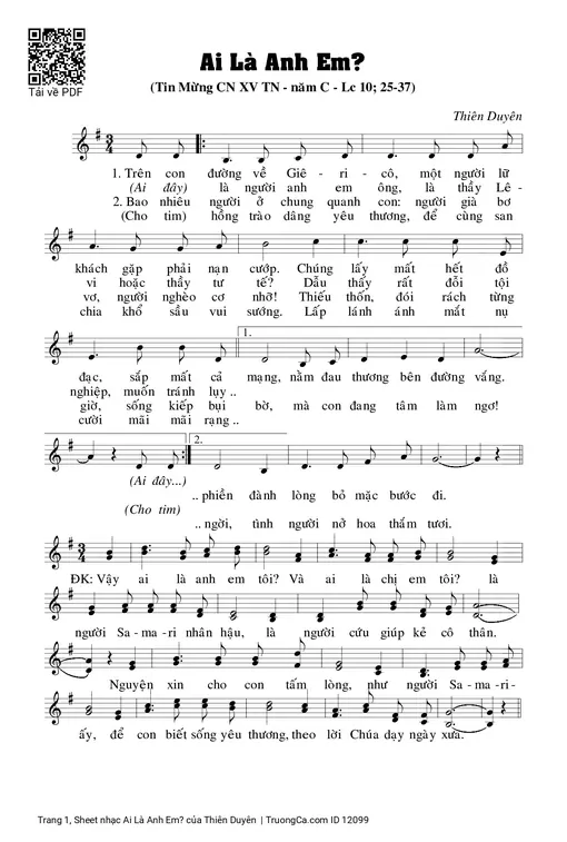 Ai Là Anh Em? - Thiên Duyên