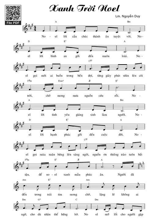 Xanh Trời Noel - Nguyễn Duy
