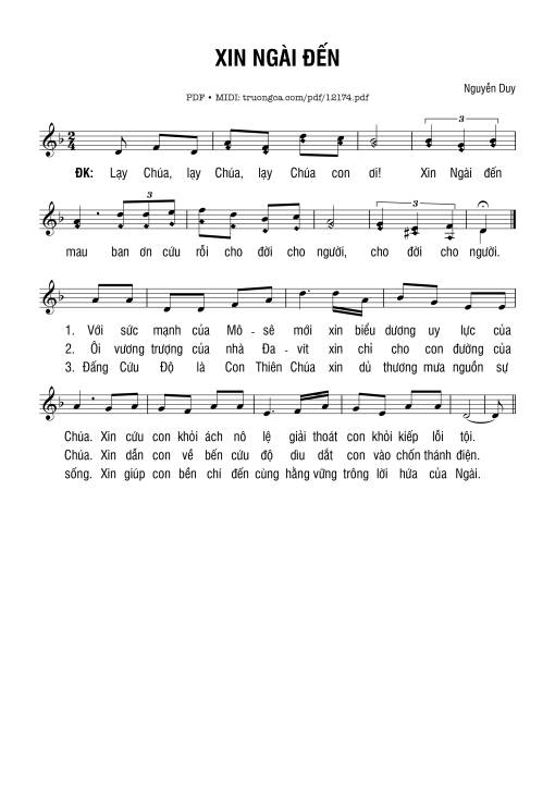 Xin Ngài đến - Nguyễn Duy