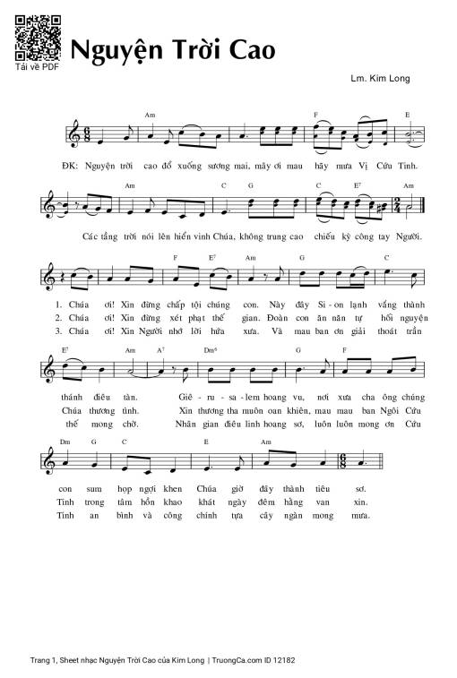 Nguyện Trời Cao - Kim Long