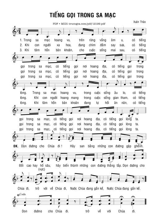 Tiếng Gọi Trong Sa Mạc