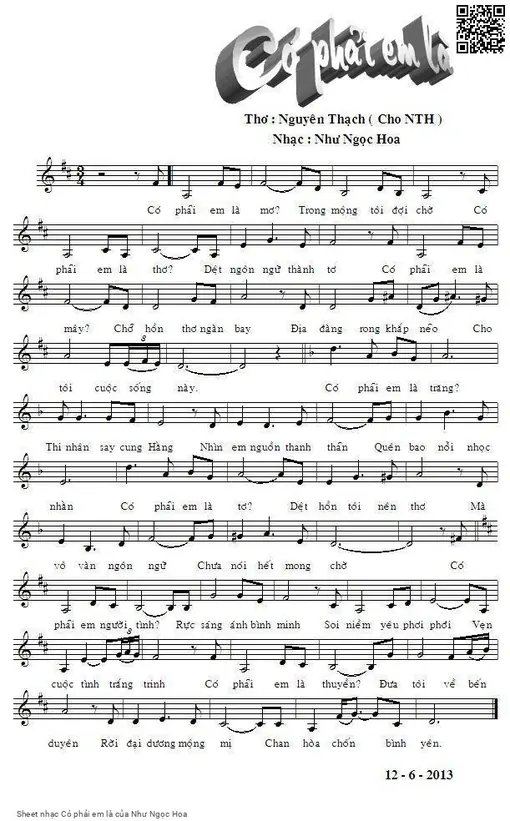 Có phải em là - Như Ngọc Hoa