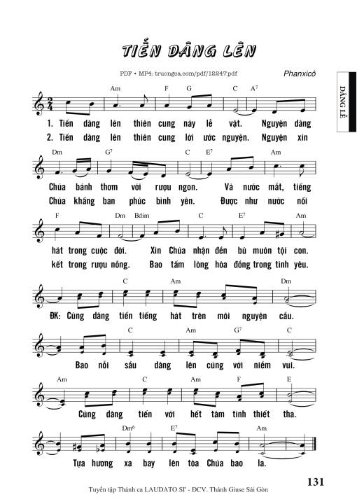 Tiến Dâng Lên - Phanxicô
