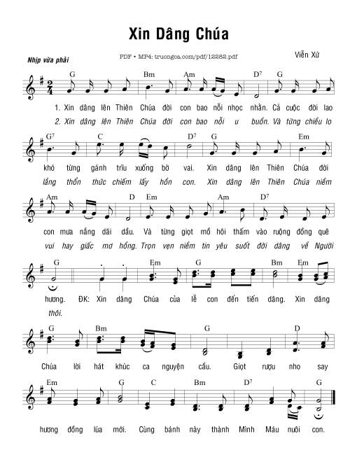 Xin Dâng Chúa - Viễn Xứ