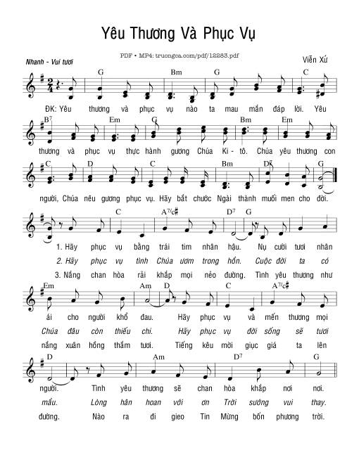 Yêu Thương Và Phục Vụ