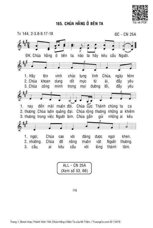 Thánh Vịnh 144, Chúa Hằng ở Bên Ta