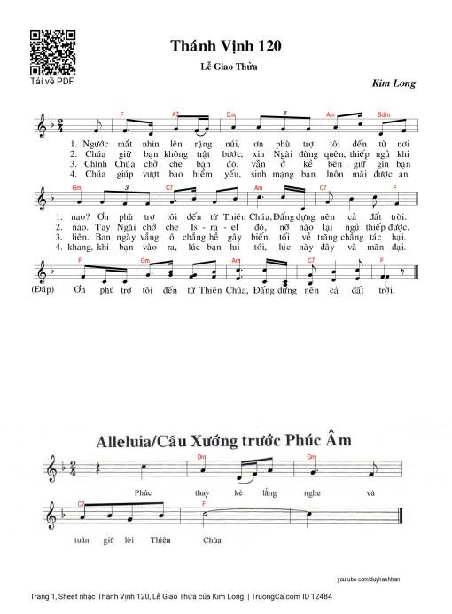 Thánh Vịnh 120, Lễ Giao Thừa